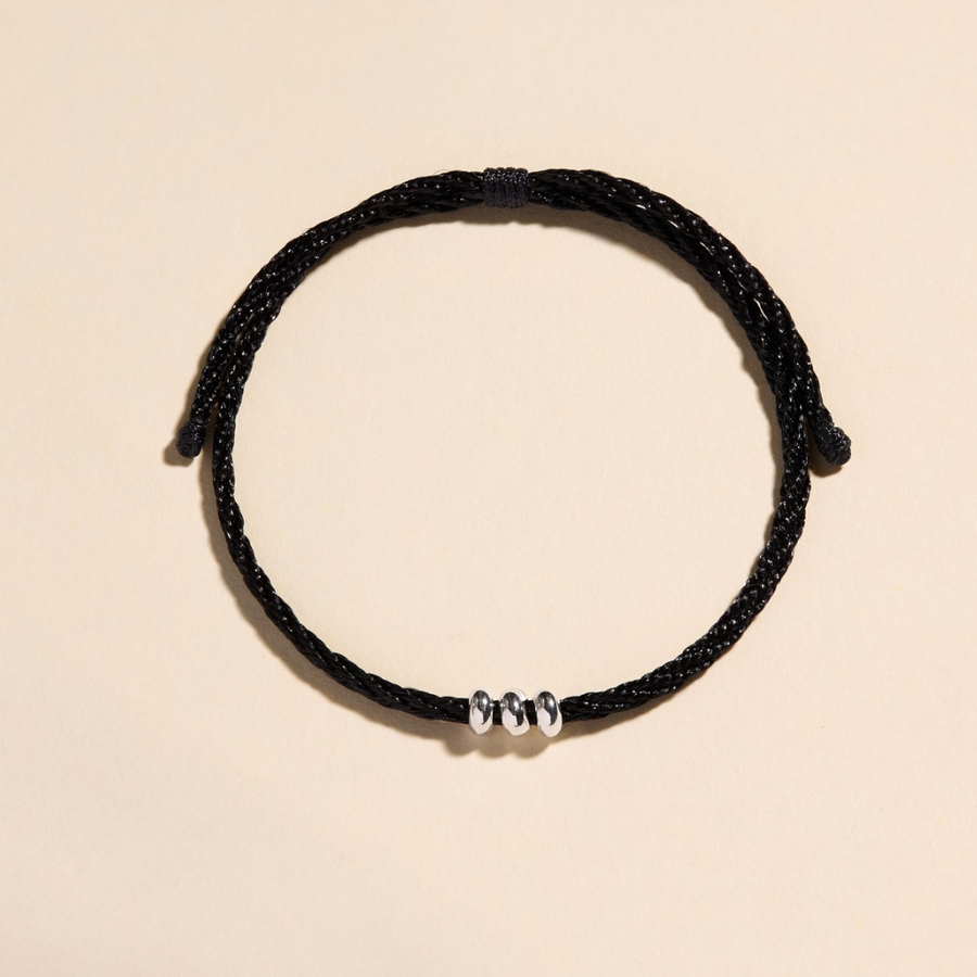 PULSERA DESEOS | Unisex Hilo negro