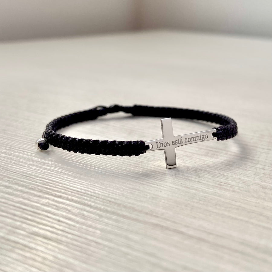PULSERA CRUZ FRASE | Unisex