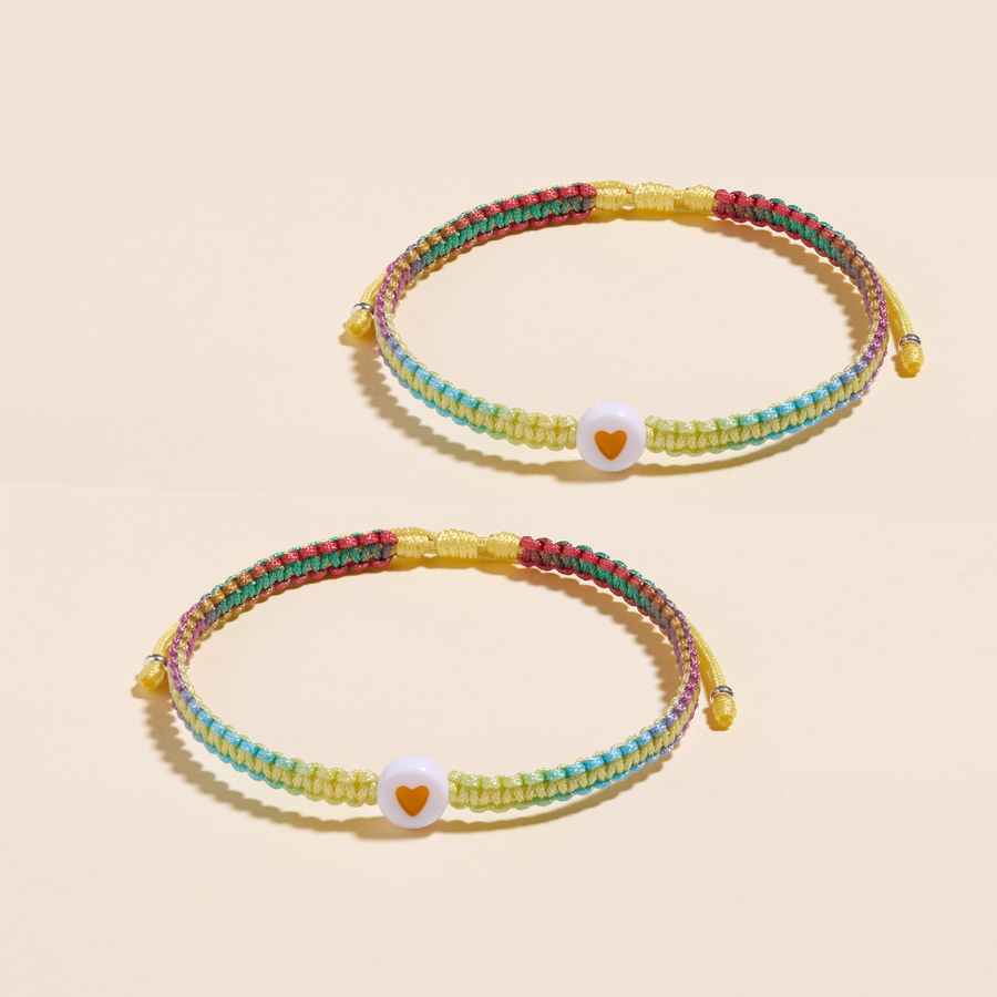 PULSERA DÚO AMISTAD FELIZ 💛