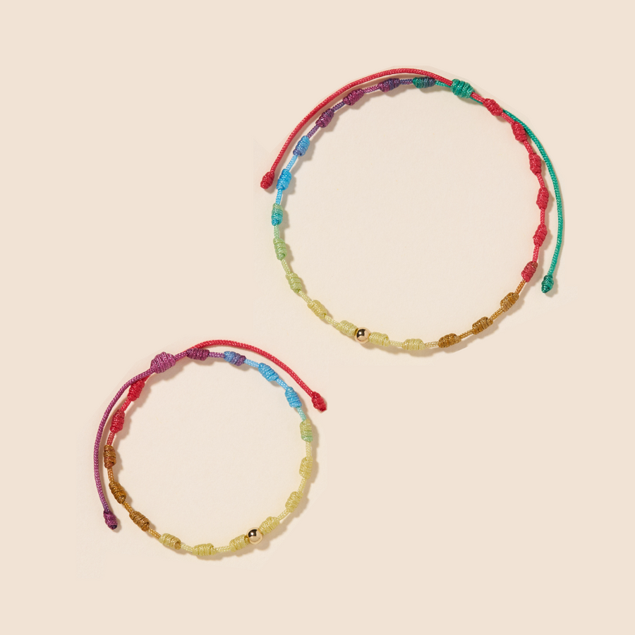 PULSERA DÚO NUDOS DE FELICIDAD