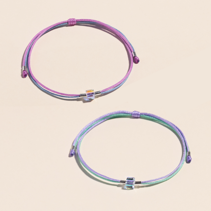 PULSERA DÚO CUBO DE AMISTAD