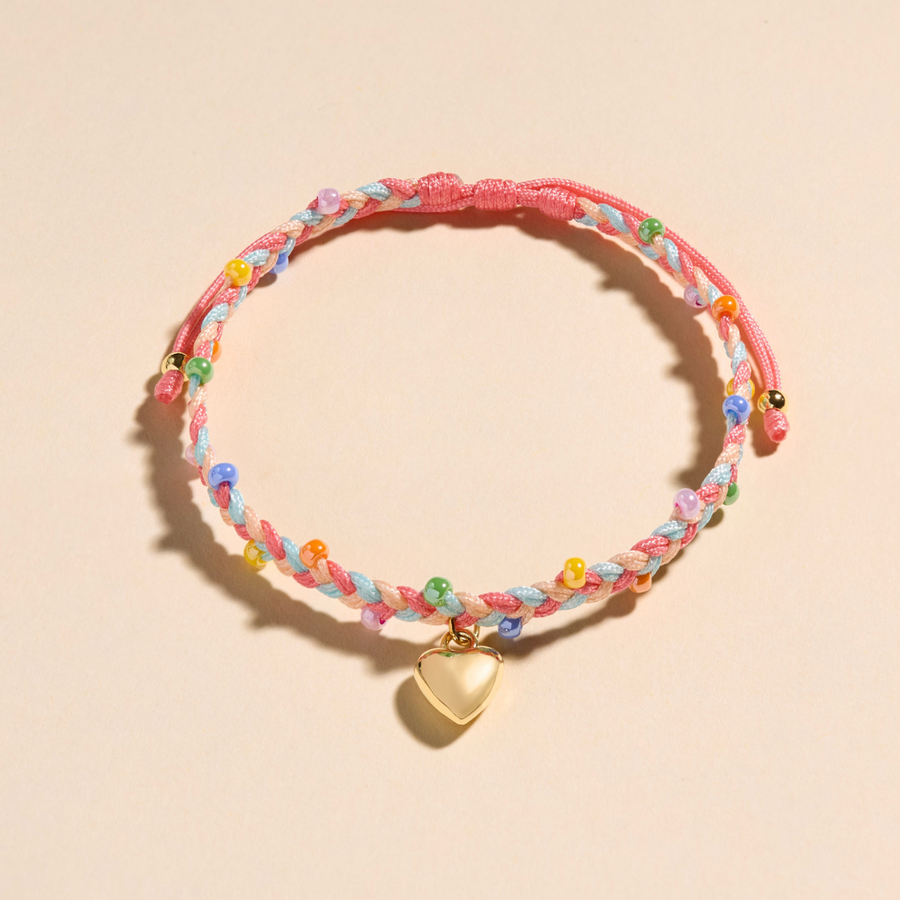 PULSERA ROSA CORAL | Corazón