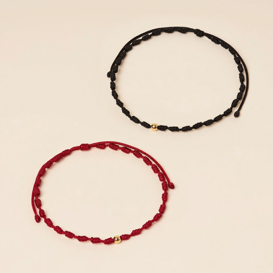 PULSERA DÚO NUDOS DE AMOR ORO18K | Novios