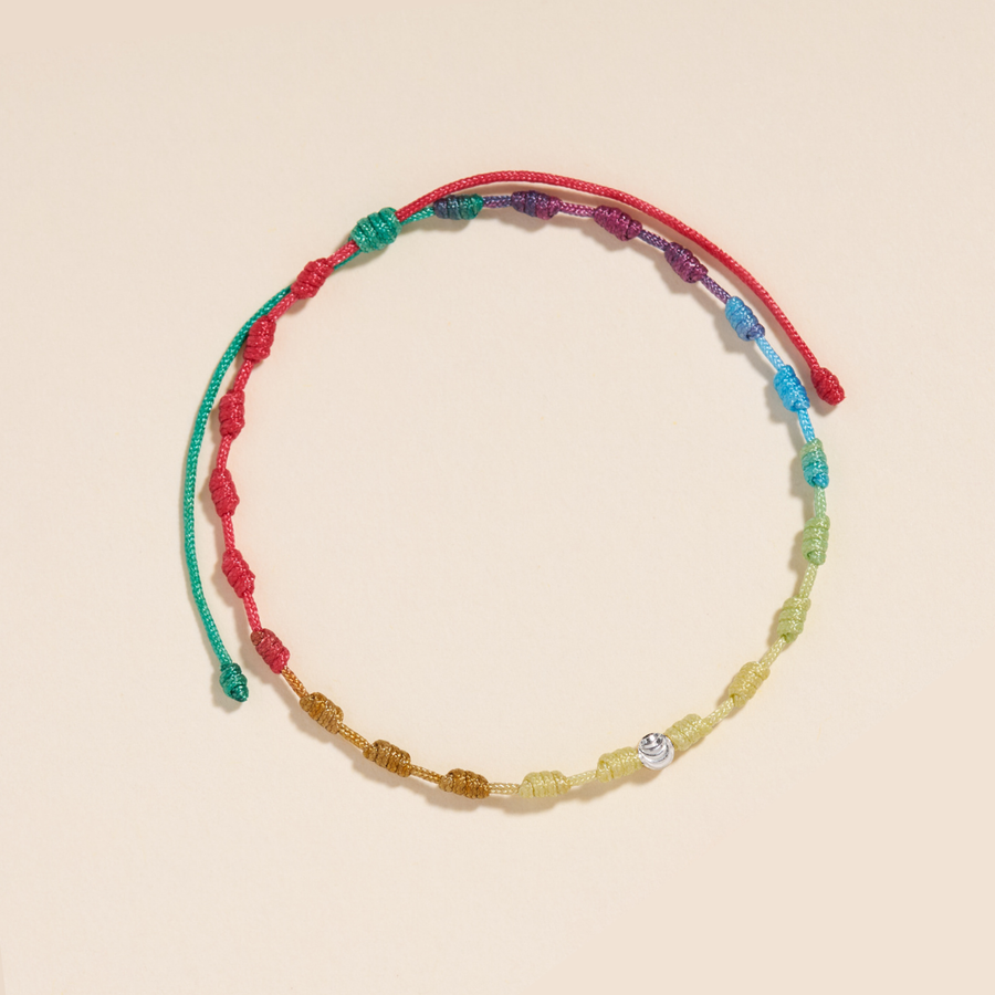 PULSERA ARCOÍRIS DE BUENOS DESEOS
