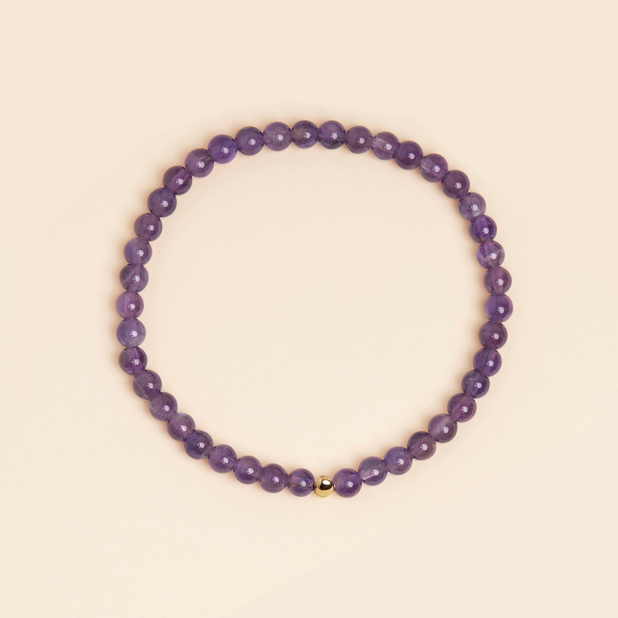 PULSERA AMATISTA ORO18K