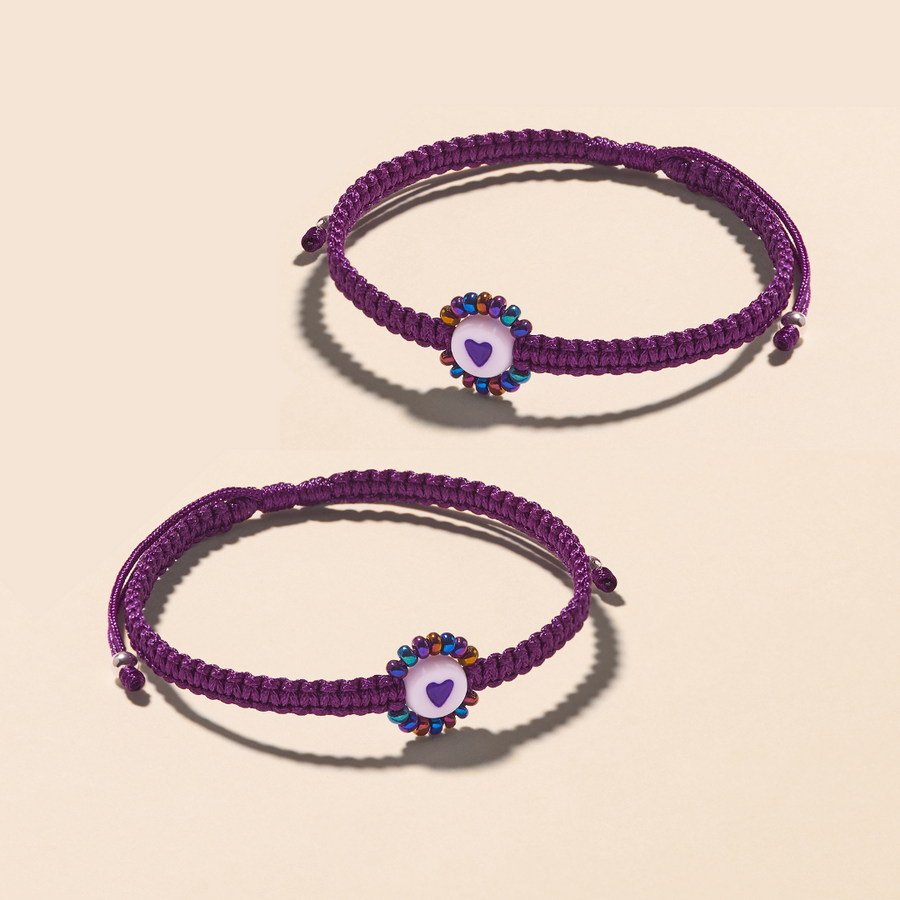 PULSERA DÚO AMIGAS 💜