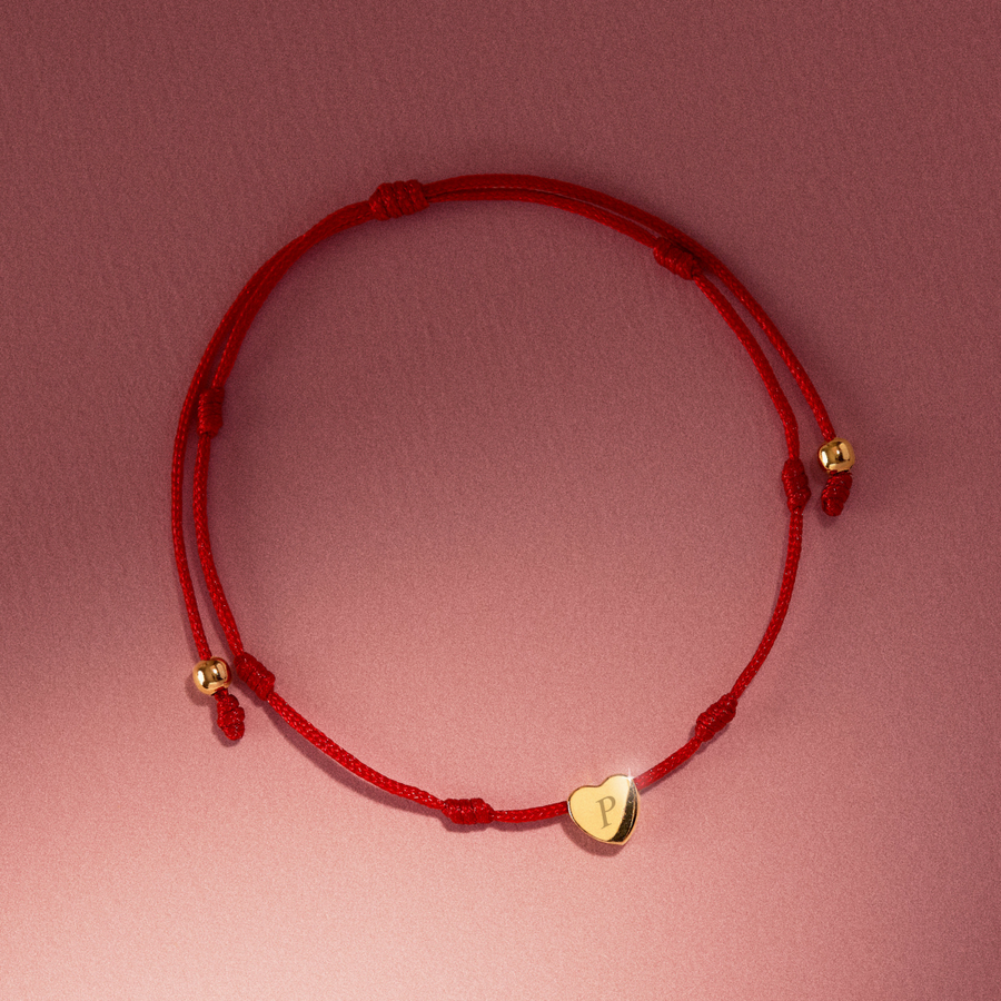 Pulsera 7 nudos y corazón grabado | Marzué Joyería