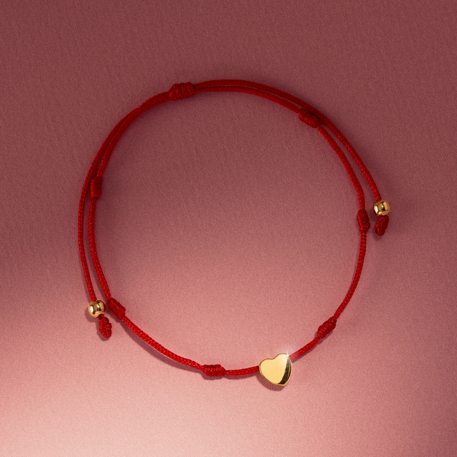 Pulsera 7 nudos y corazón oro18k | Marzué Joyería