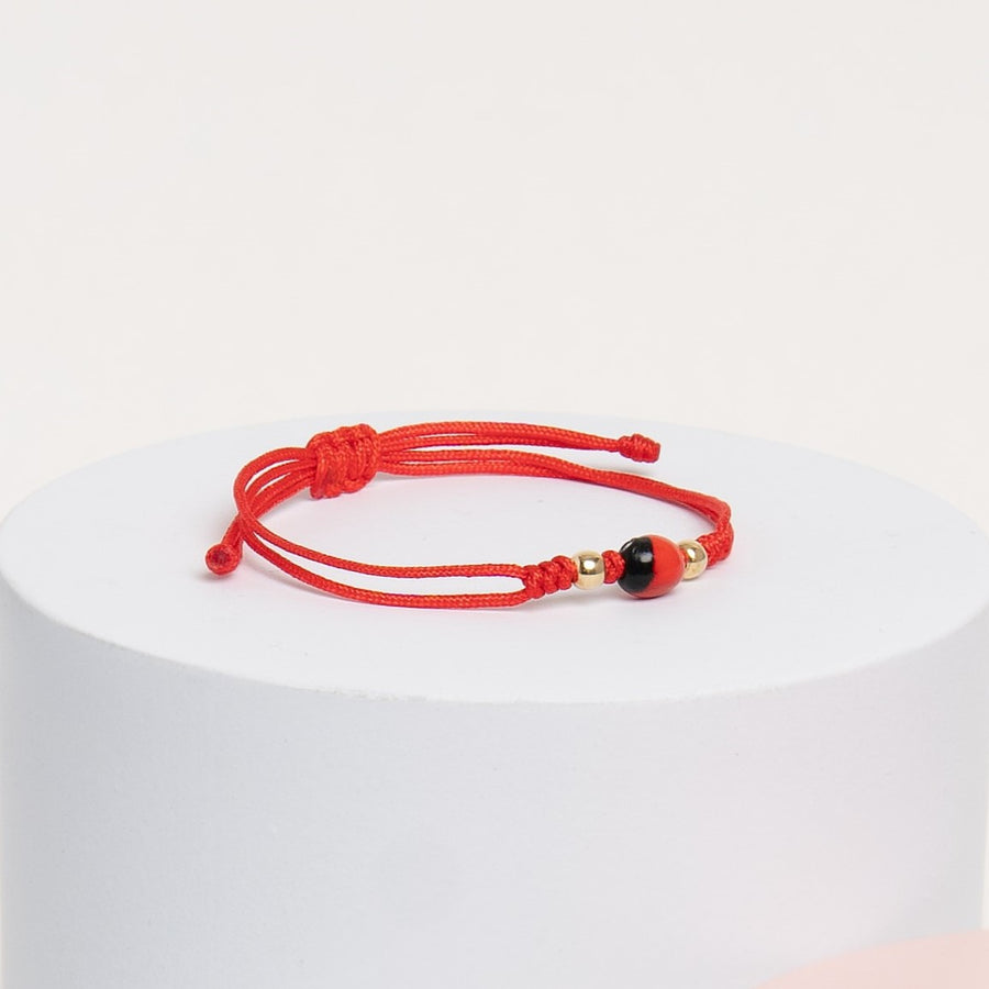 Pulseras para bebe de oro | Pulsera Huayruro | Marzué