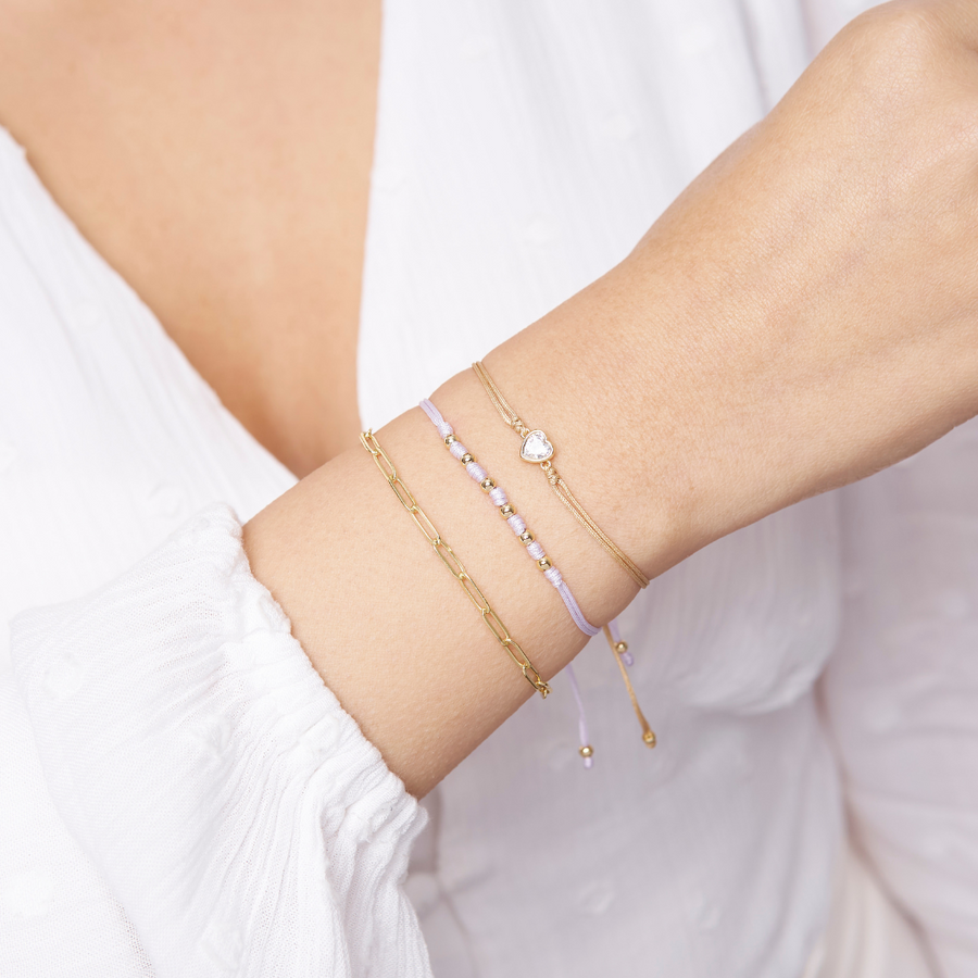 Pulsera de corazón | Pulsera de hilo para mujer | Regalo de Quinceañera | Marzué Joyería