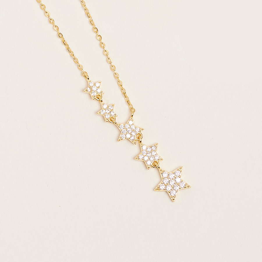 Collar de plata | Collar estrellas | Marzue Joyeria