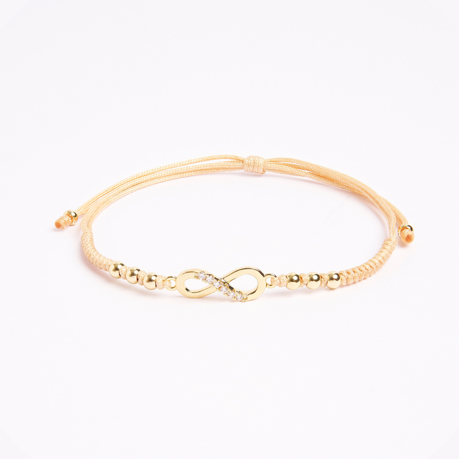 Pulsera infinito de hilo para mujer | Marzué Joyería | Regalo de cumpleaños | PULSERAS | JOYAS | MARZUE JOYERIA