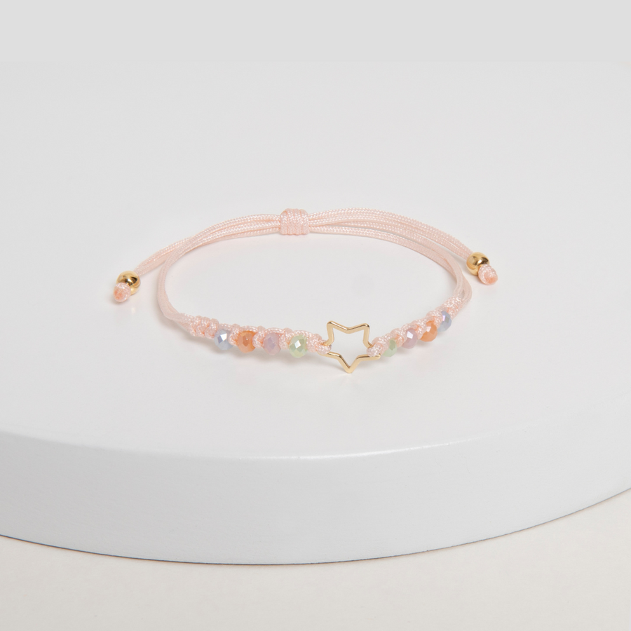 Pulsera de bebé estrella de oro