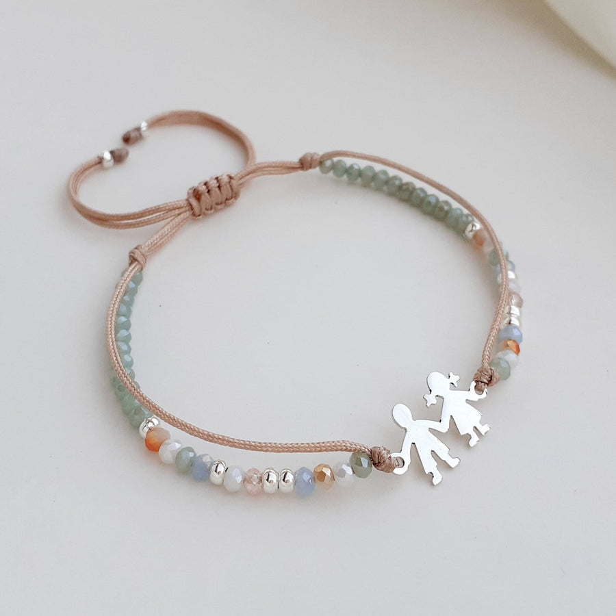 PULSERA NIÑO NIÑA DE PLATA | PULSERA PARA MAMÁ | PULSERAS DE ´PLATA | PULSERAS | MARZUE JOYERIA